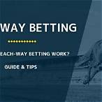 what does an each way bet mean